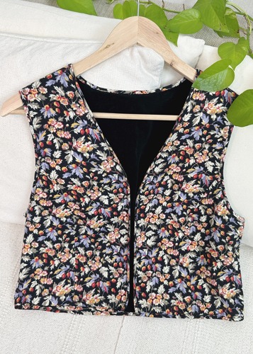 (eu)floral reversible vest