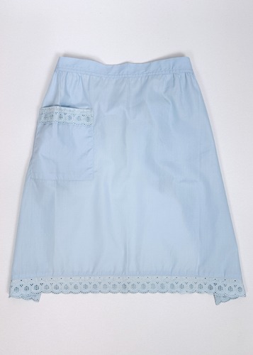 (japan)blue lace pocket apron