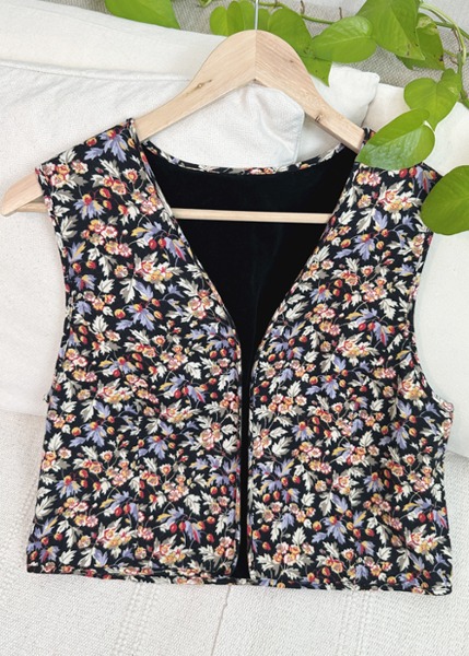 (eu)floral reversible vest
